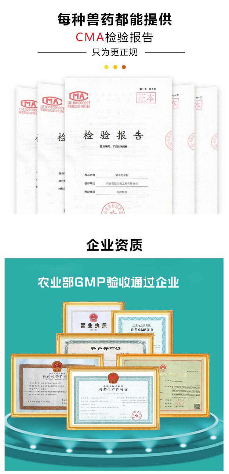 普旺獸藥 企業資質